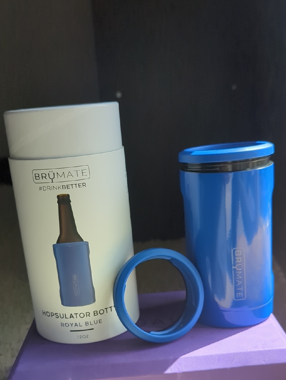 BrüMate Royal Blue Hopsulator Bottle Cooler